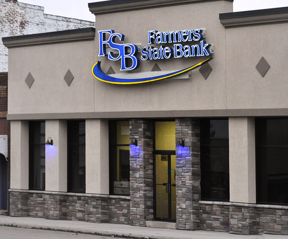 Farmers State Bank Building Signage